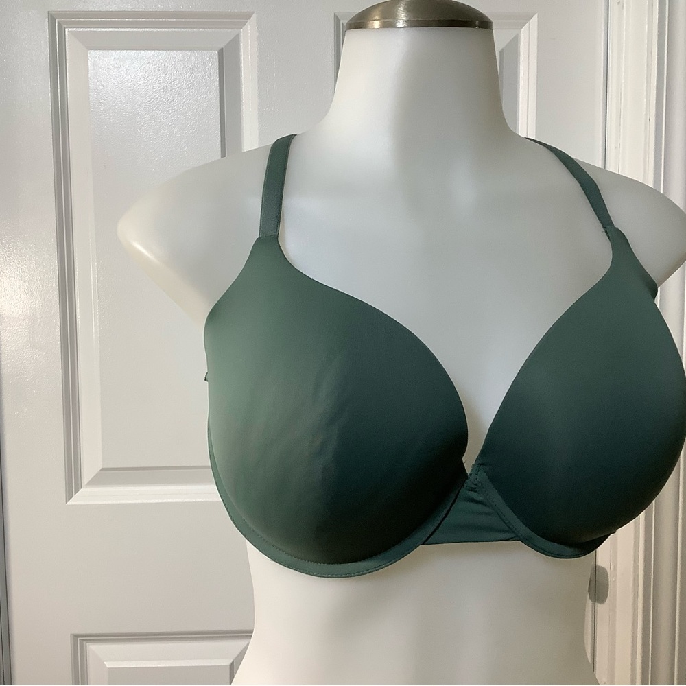 Victoria's Secret Deep Green t shirt  push up full coverage Bra size 36DD